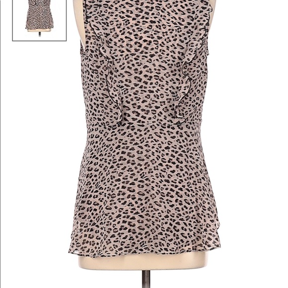 CAbi Leopard Print Flutter Sleeveless Blouse - Picture 3 of 3